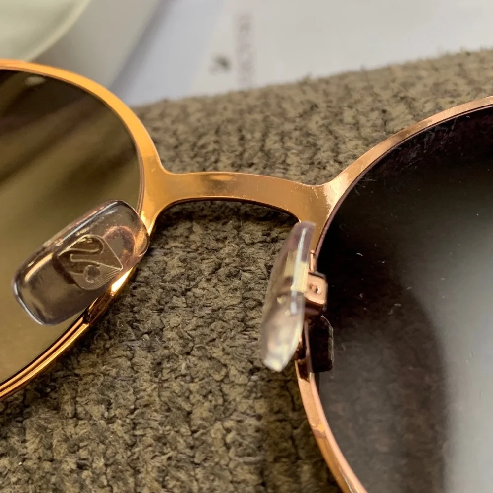 Authentic SWAROVSKI ROUND 51 metal/Acetate SWAN crystals sunglasses - Picture 10 of 16